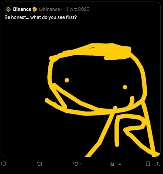 Binance post featuring CWOIN artwork