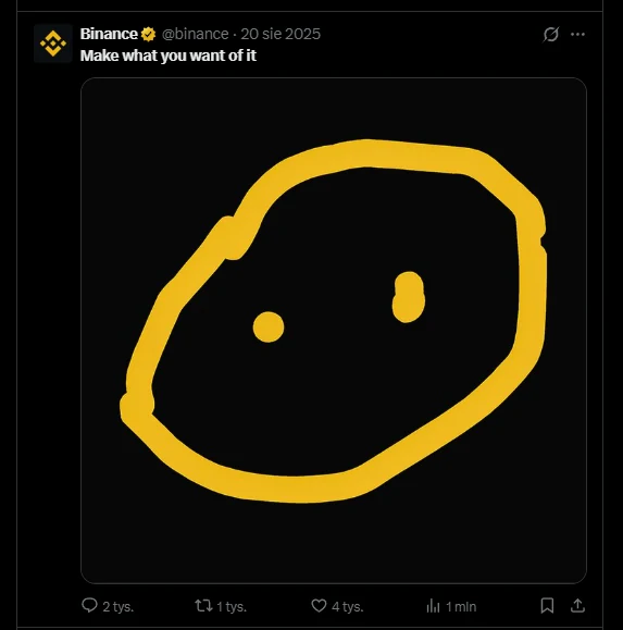 Binance post: Make what you want of it