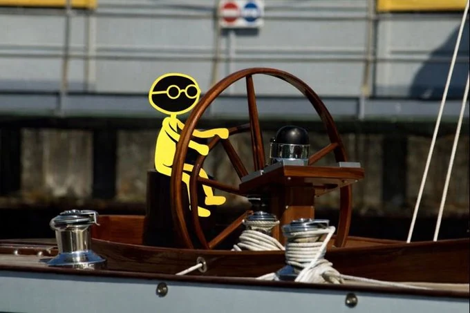 CWOIN community art: steering a boat