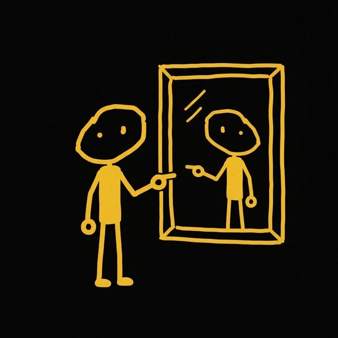 CWOIN community art: mirror scene